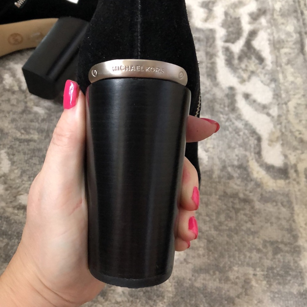 MICHAEL KORS black genuine suede Regina Boots - Picture 11 of 15